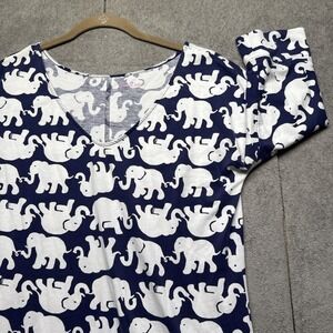 Lilly Pulitzer Tusk In Sun‎ Elephant Print Shift Dress Women's M Preppy Resort